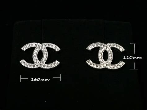 Silver Plated Chanel Earrings for Women .